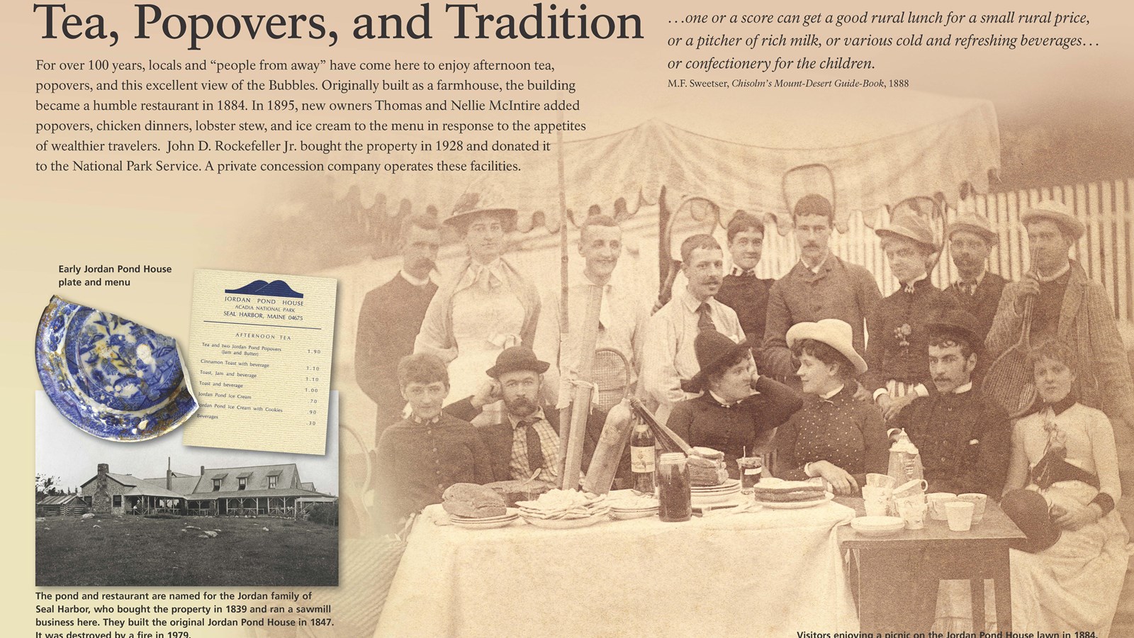 Title in bold; background image of 19th century group gathered around a picnic table.
