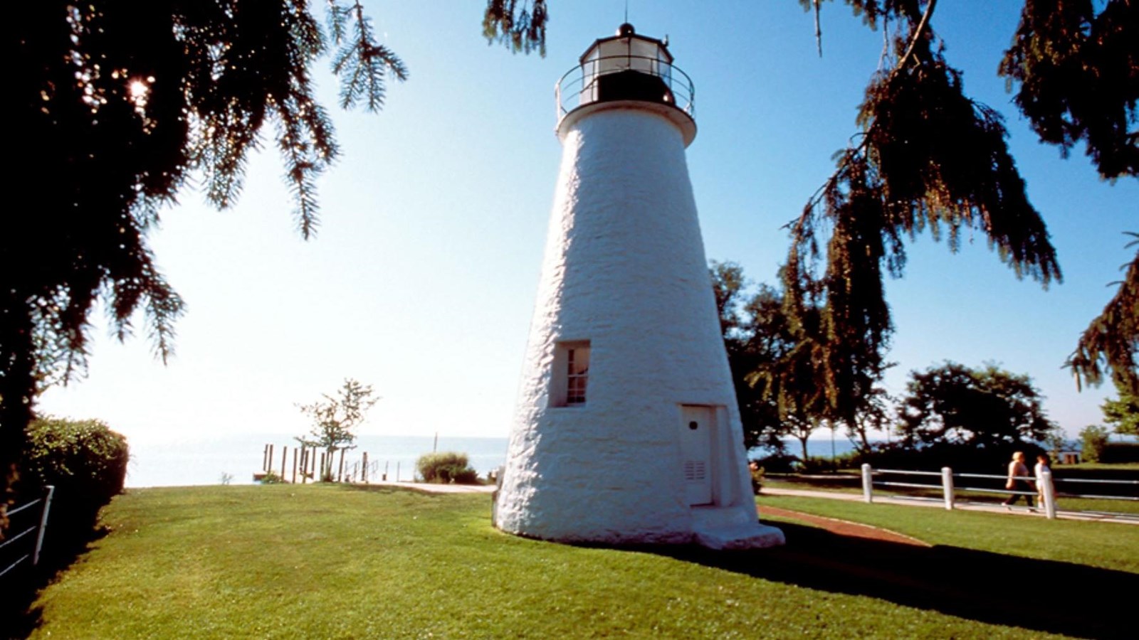 Concord point lighthouse overlooks the mouth of the Susquehanna River.