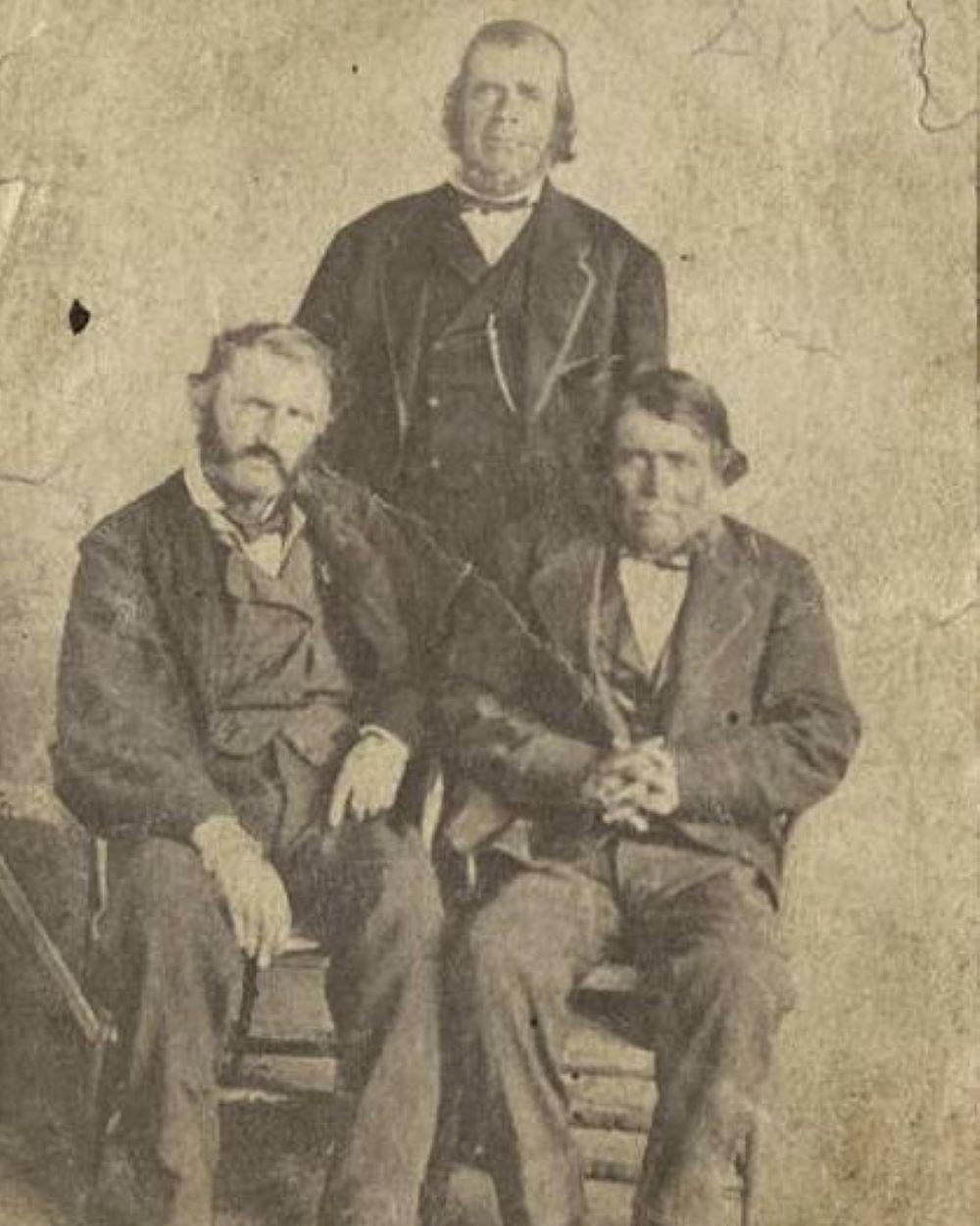 photo of Ceran St. Vrain, Dick Wooten, and Jose Valdez