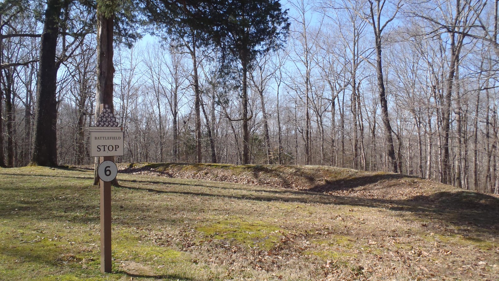 exhibit area depicting the Union camp
