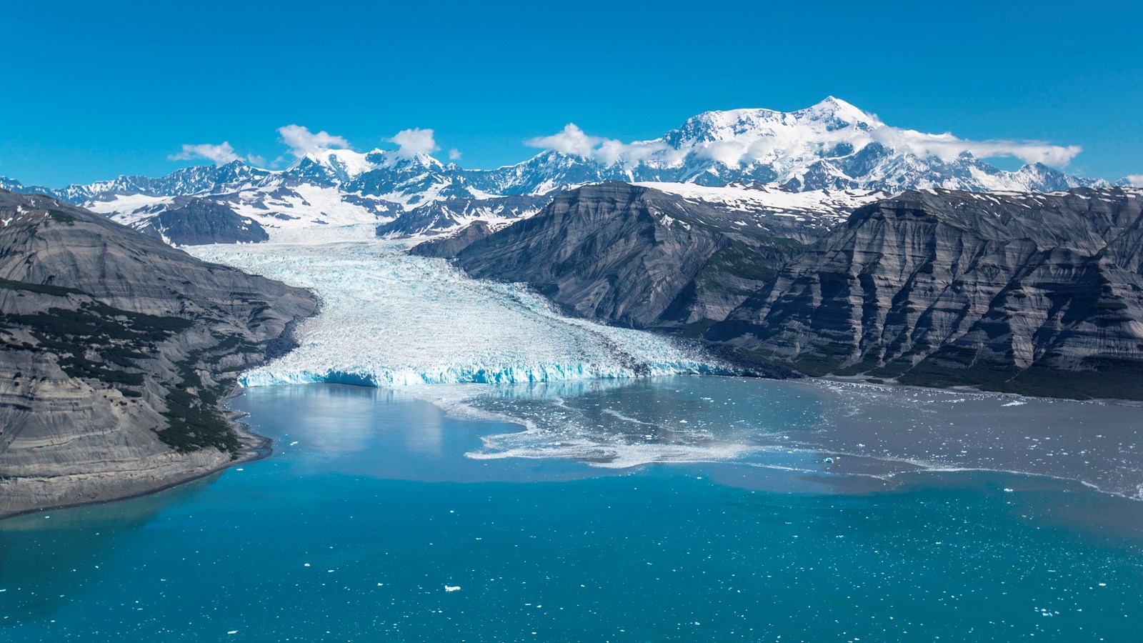 Icy Bay, Tyndall Glacier, and Mount St. Elias