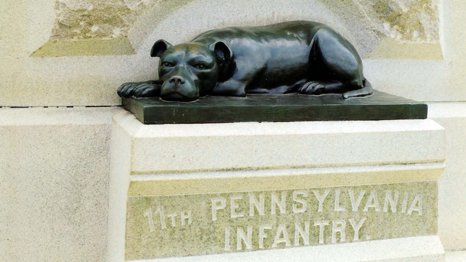 Photograph of Sallie\'s memorial at Gettysburg.