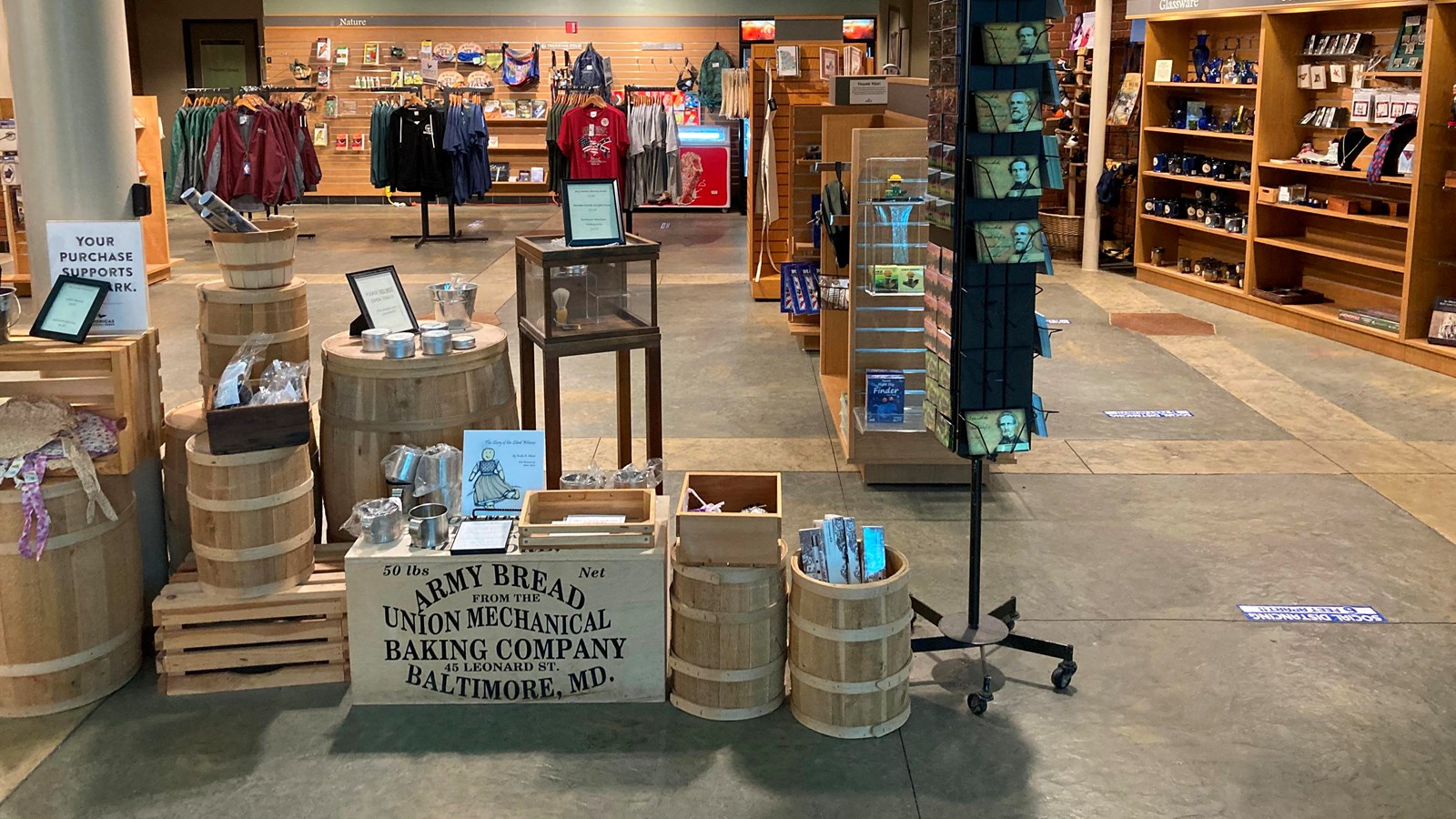 This is a picture of the park\'s bookstore