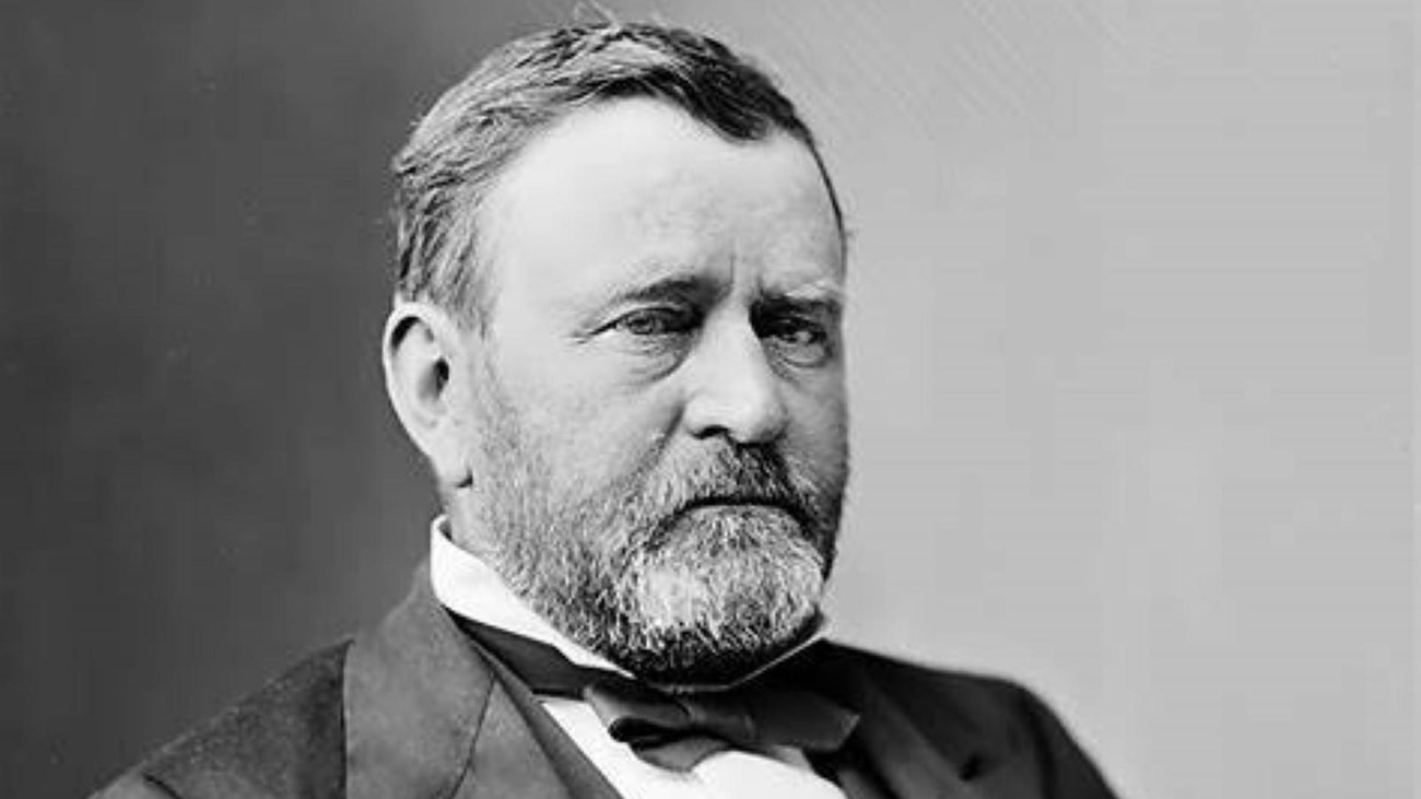 Bearded man wearing black and white suit with bow tie.