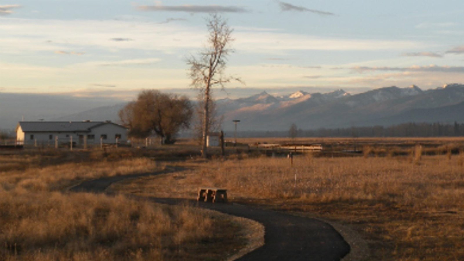 expansive landscape with mountains in the background