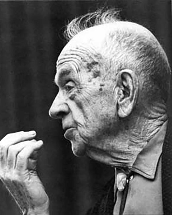 Side view of a man's head