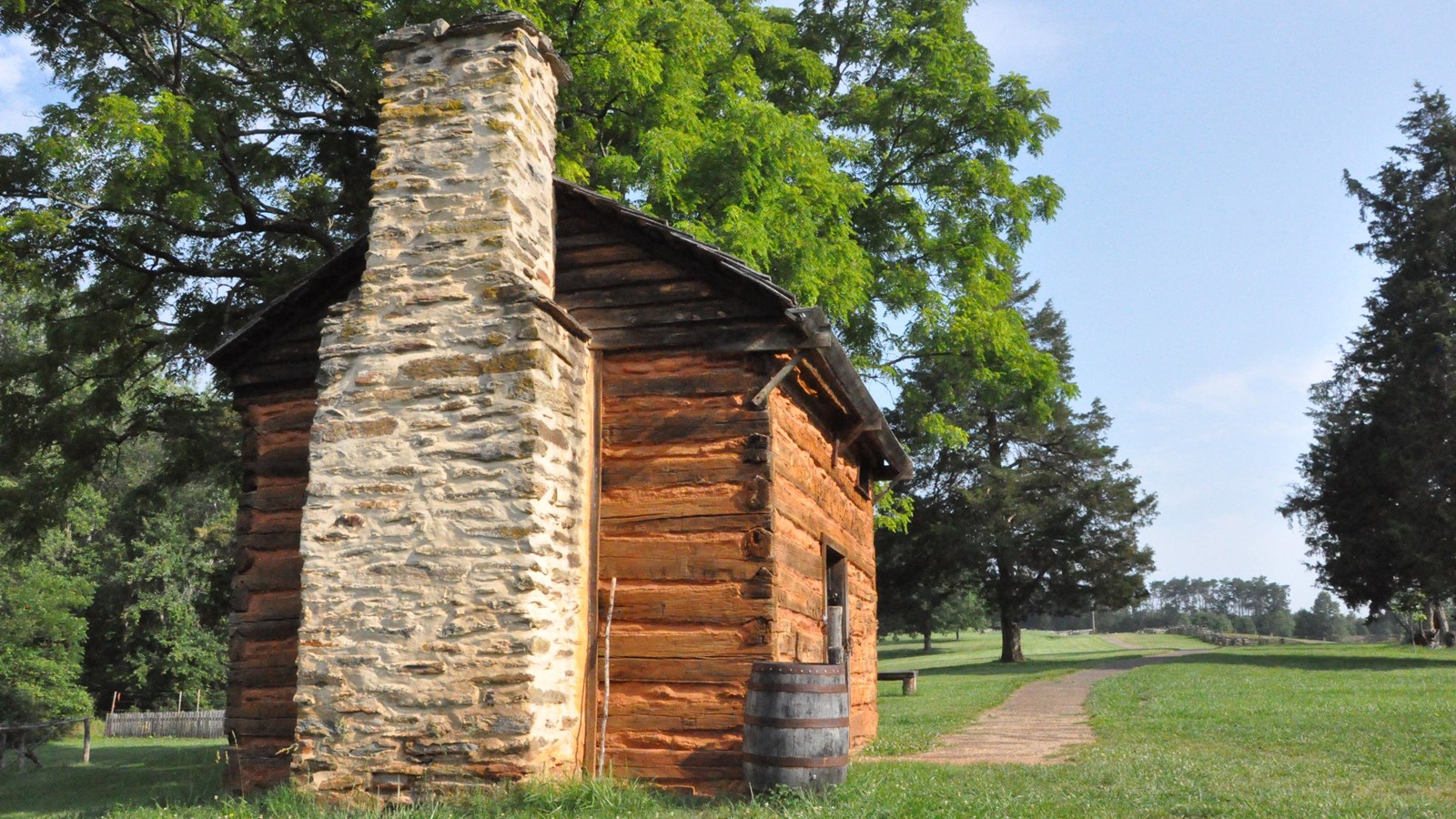 Kitchen cabin reconstruction where Dr. Booker T. Washington was born