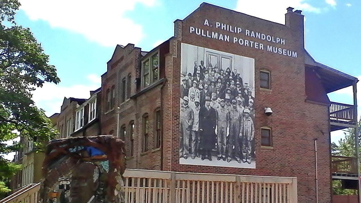 The outside of the National A. Philip Randolph Pullman Porter Museum