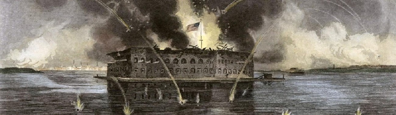 Aerial of Fort Sumter