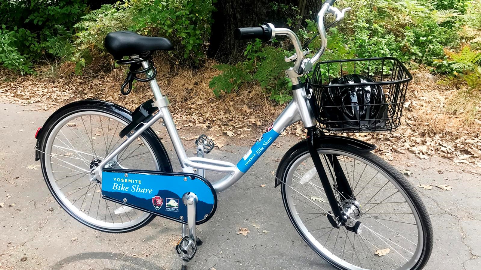 Bike Share bicycle parked