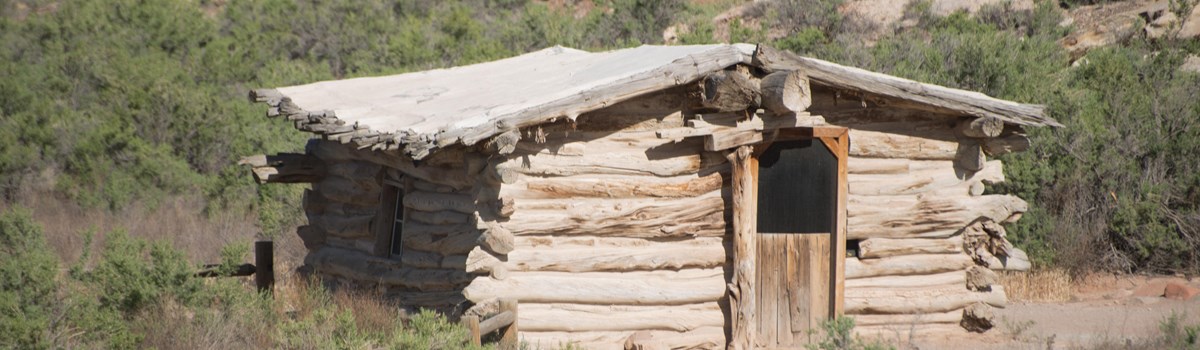 a log cabin
