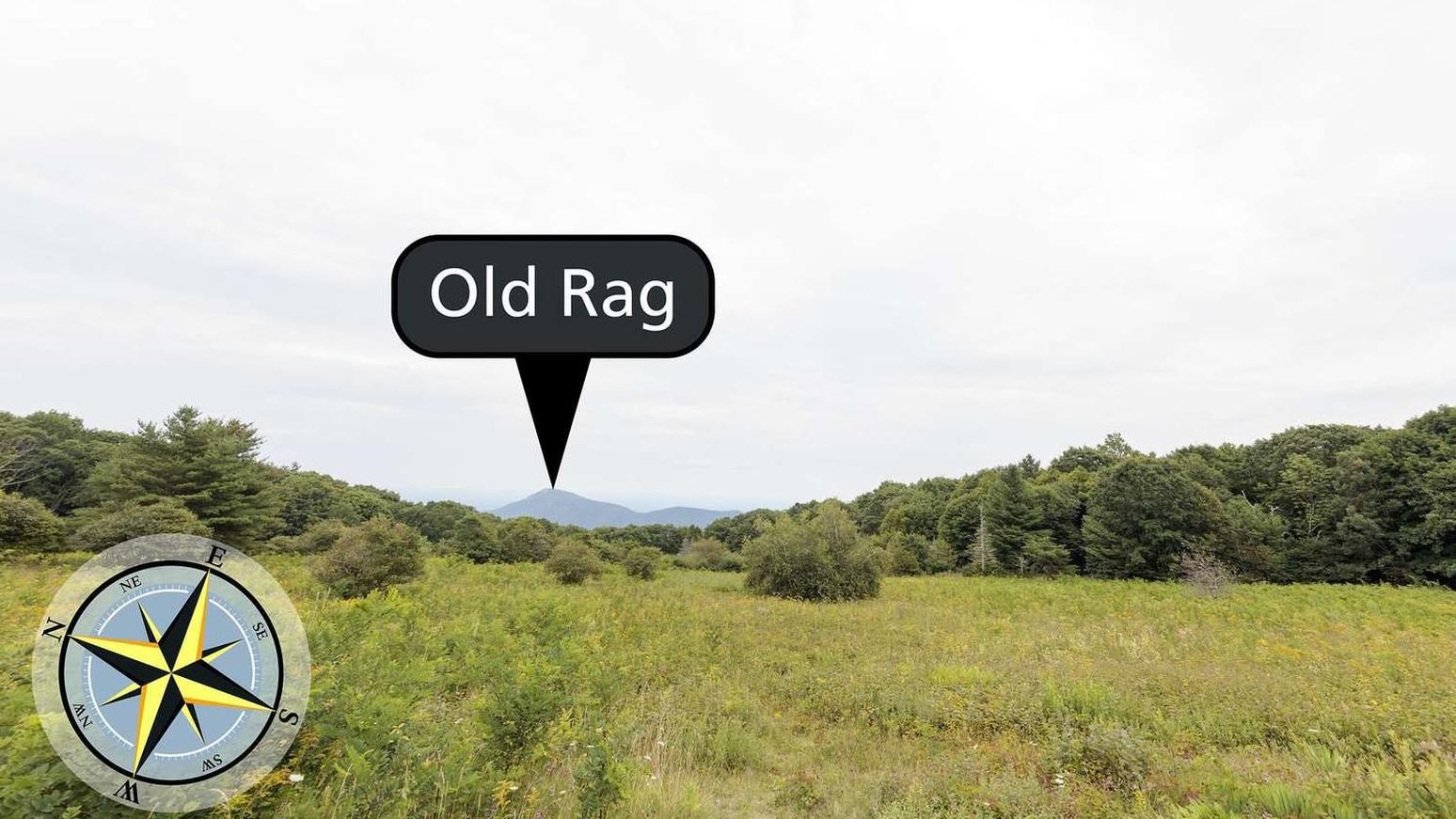 An open field with a mountain visible in the distance.