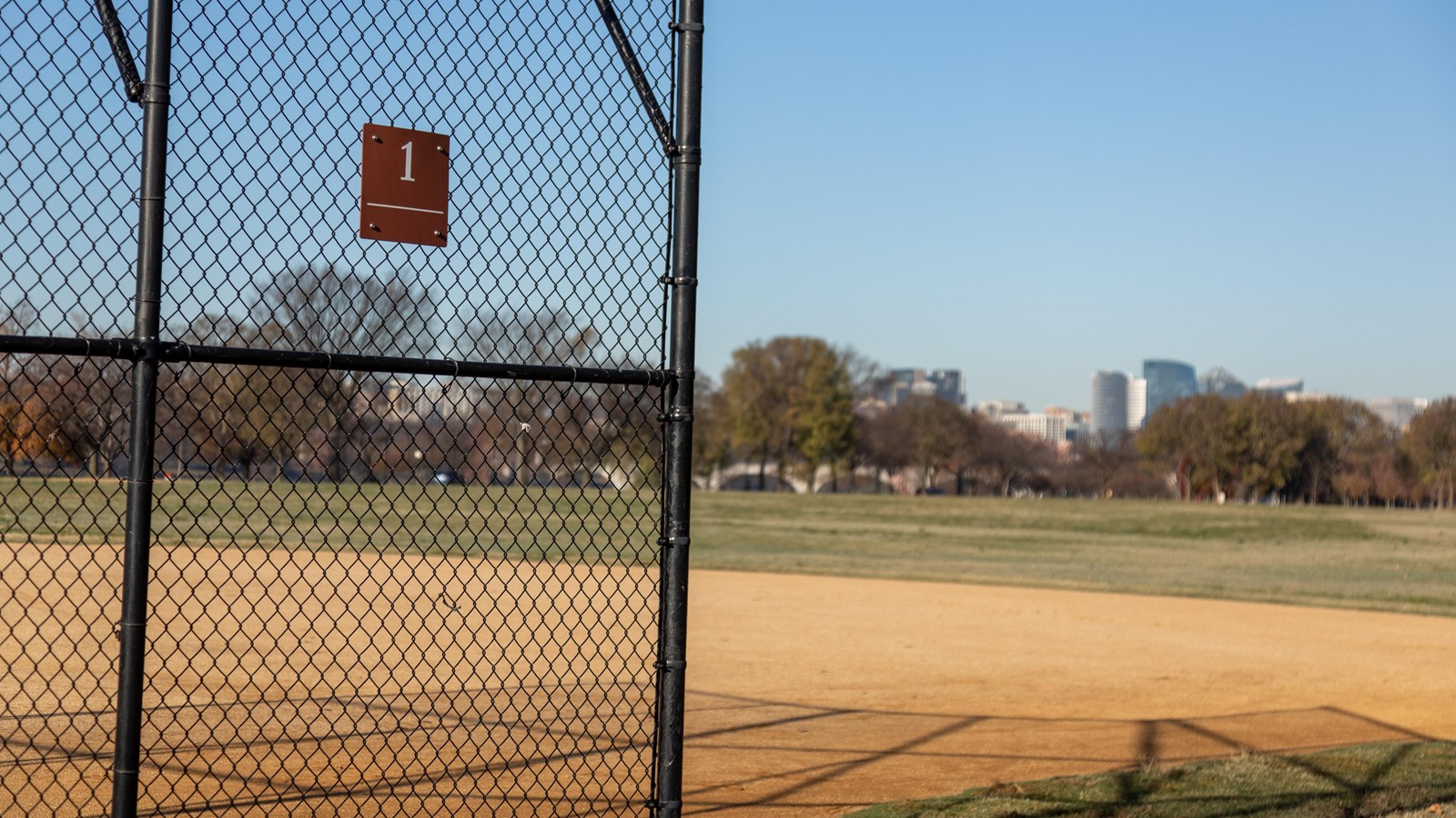 A softball field.