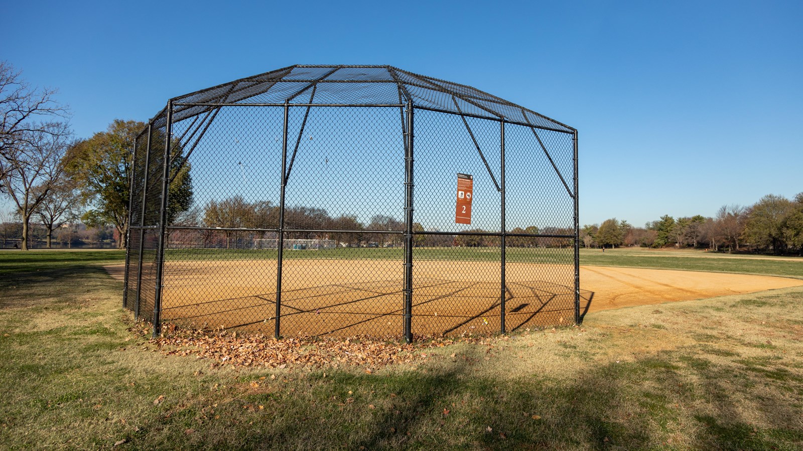 A softball field.