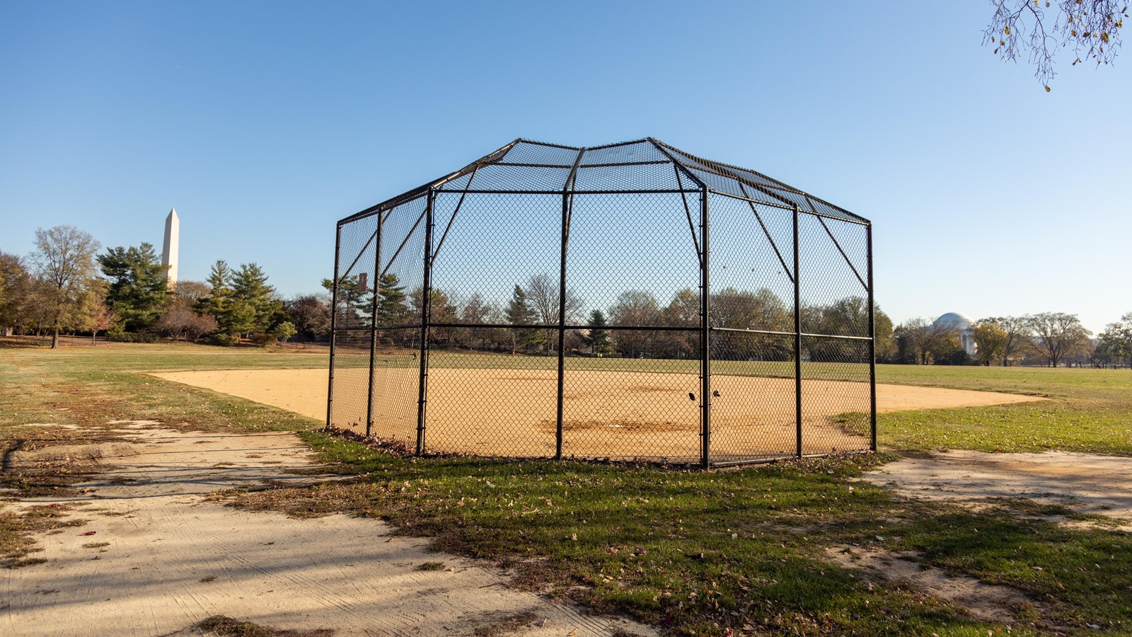 A softball field.