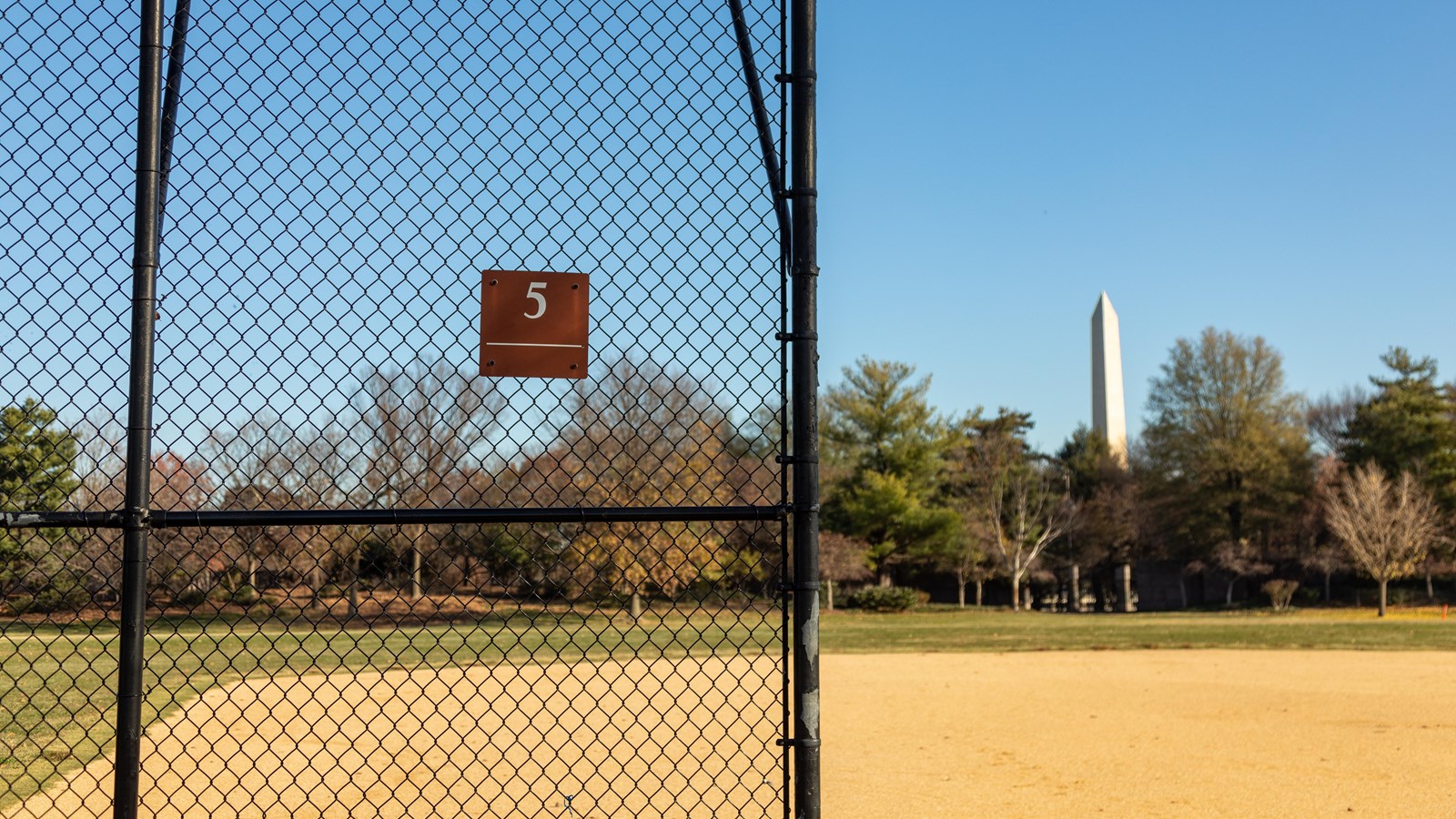 A softball field.