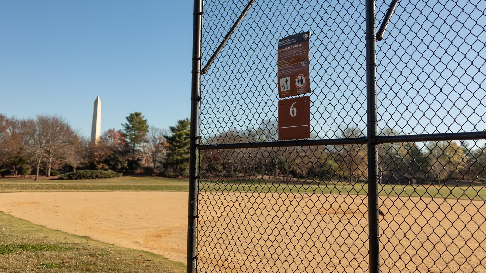 A softball field.