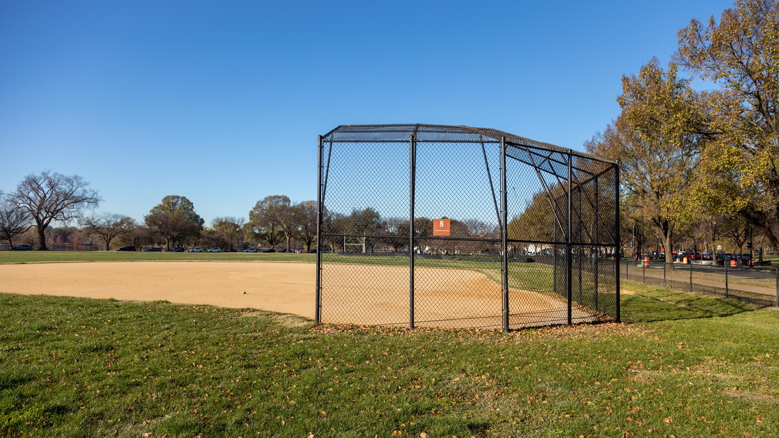 A softball field.