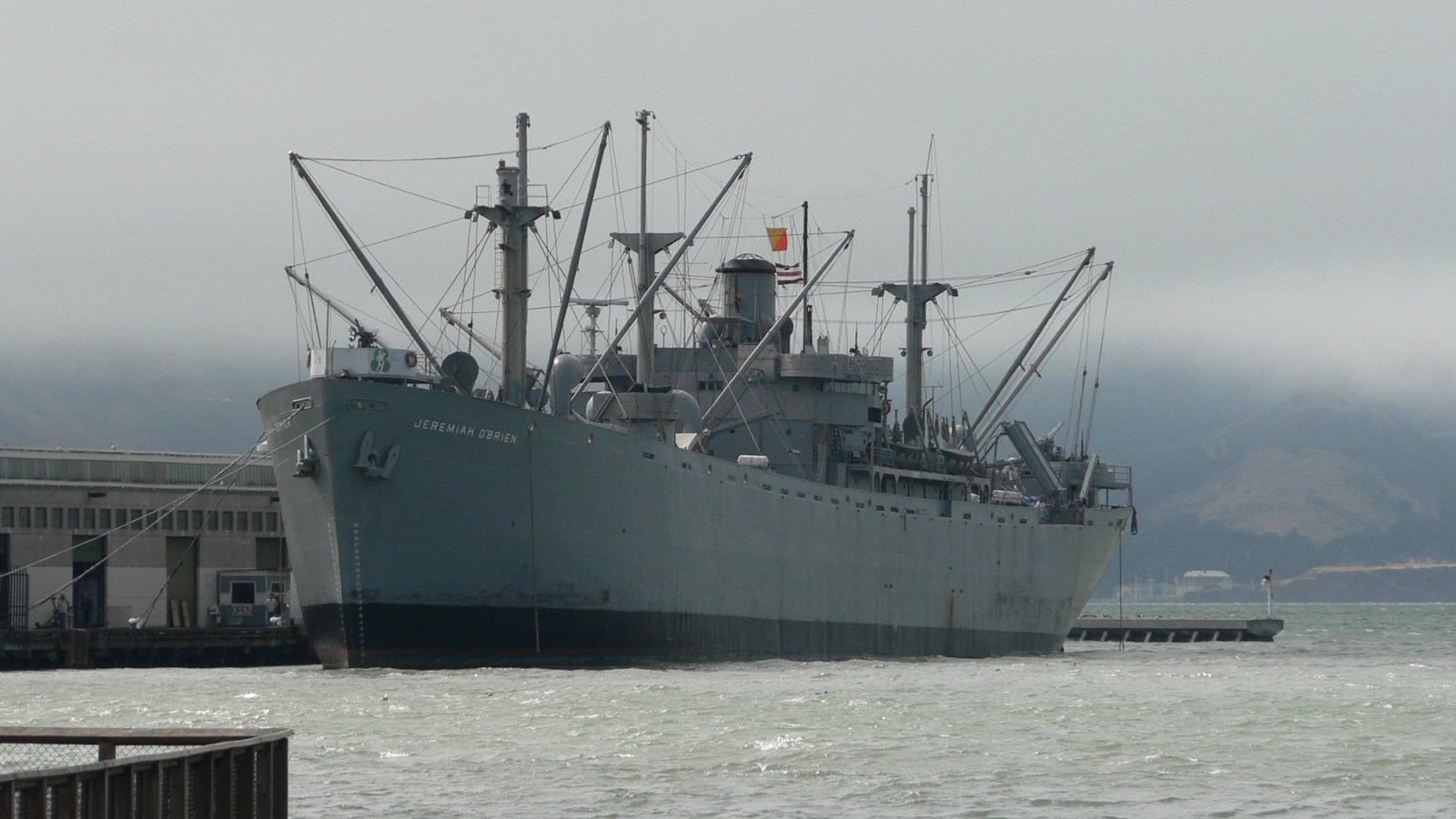 Photo of a ship in the bay