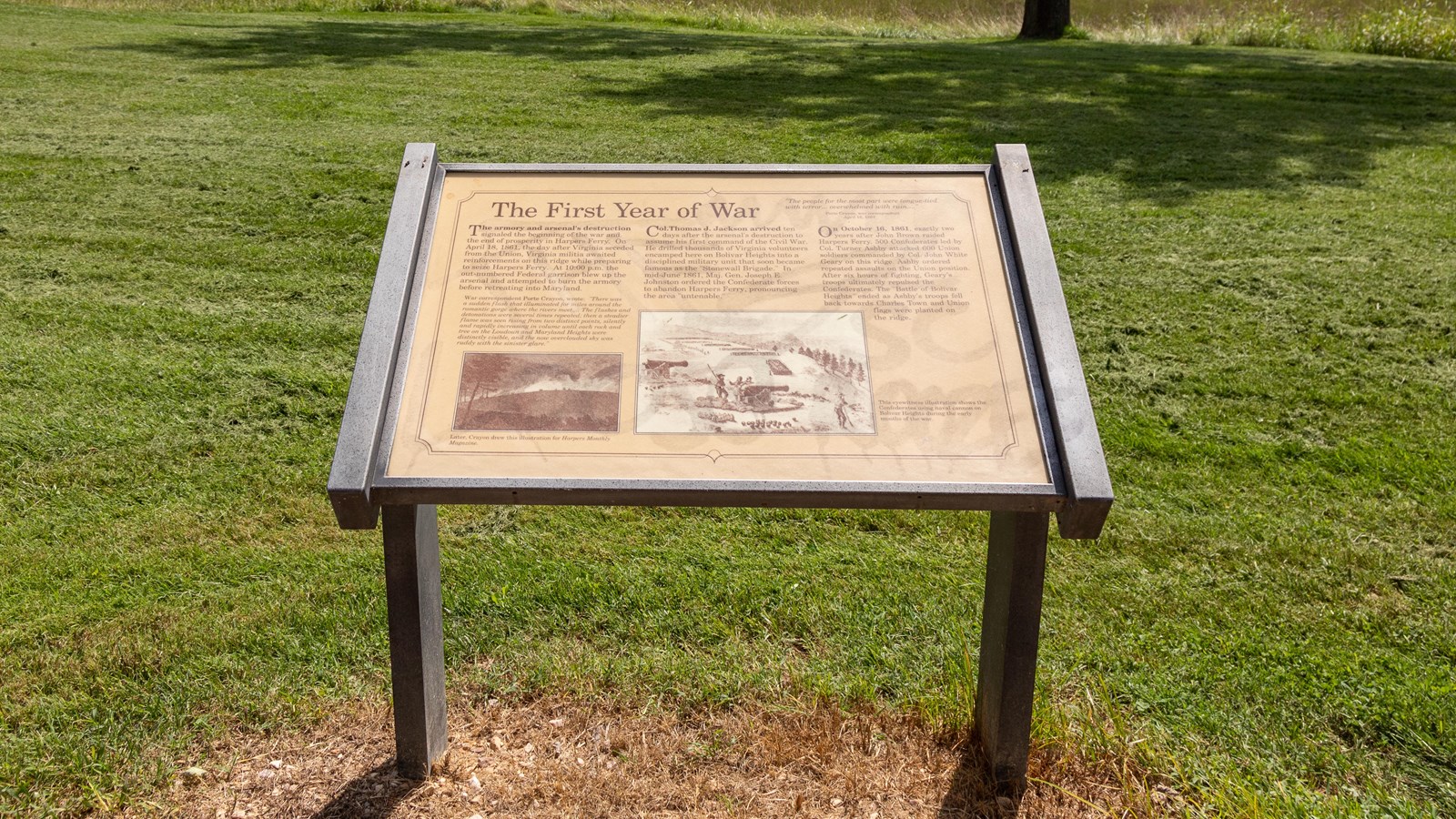 A wayside titled, 