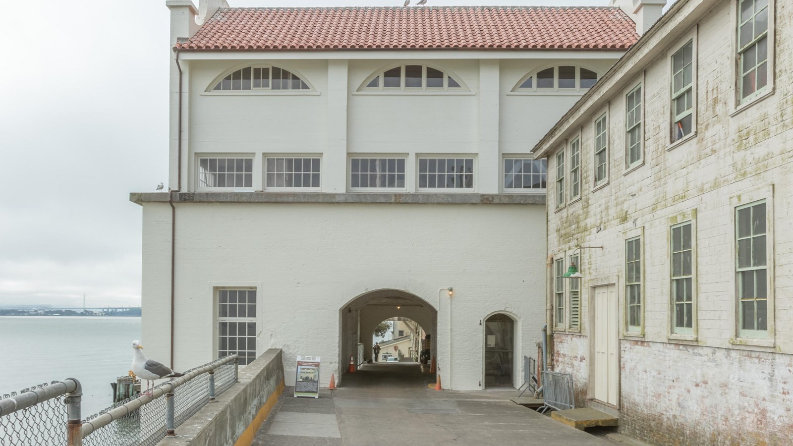 View looking at the Guardhouse