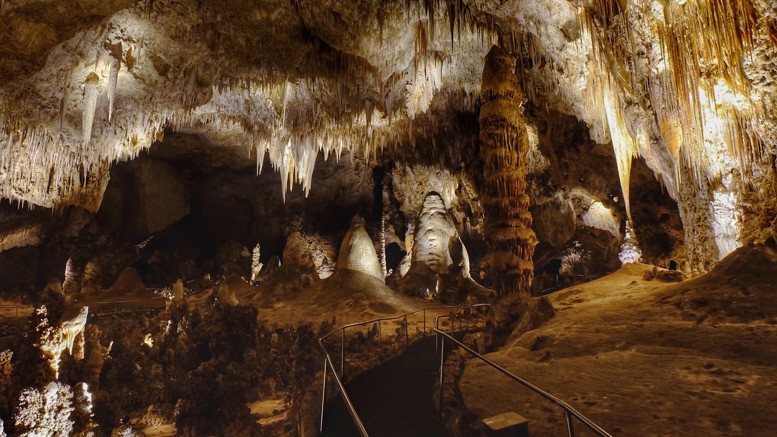 A photo of the Big Room with thousands of formations.