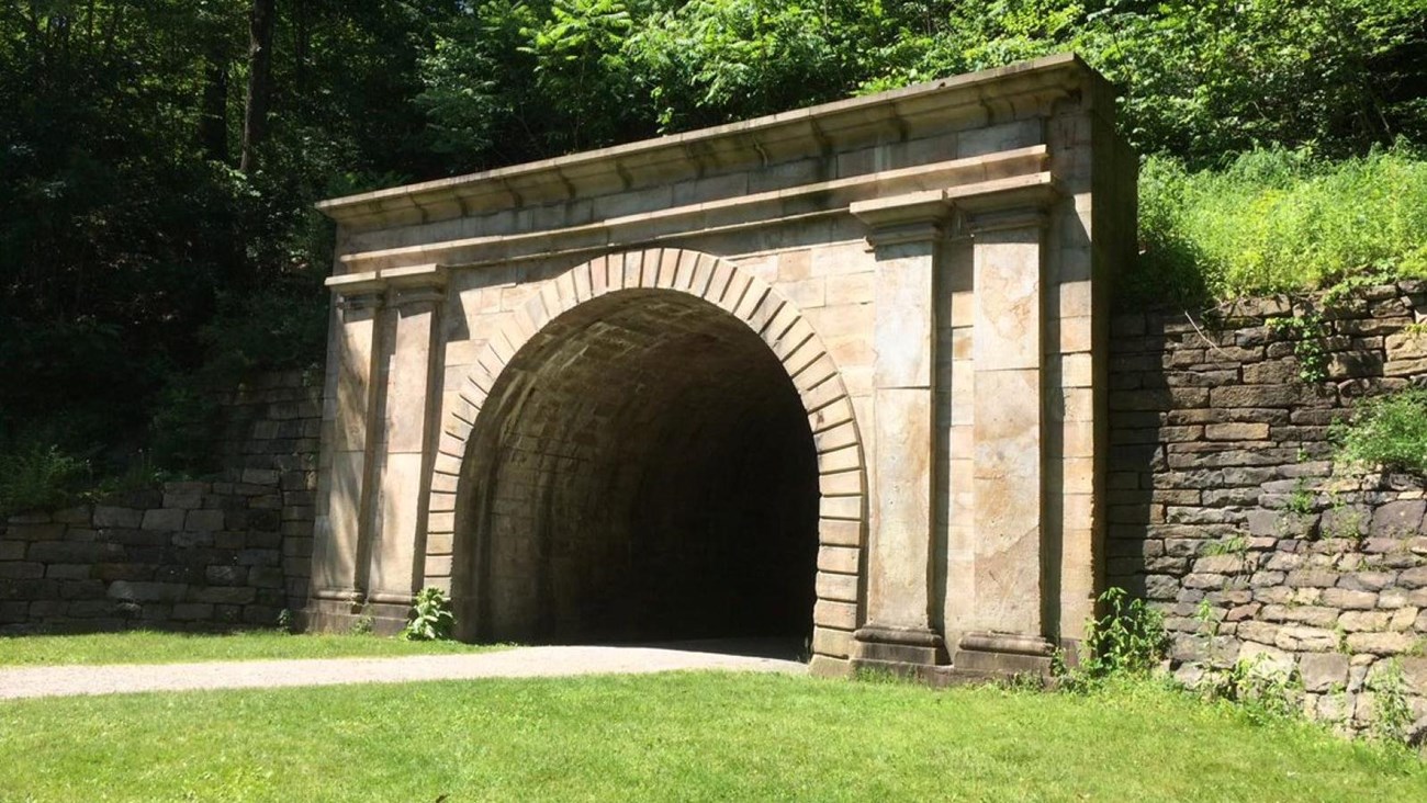 Railroad tunnel entrance