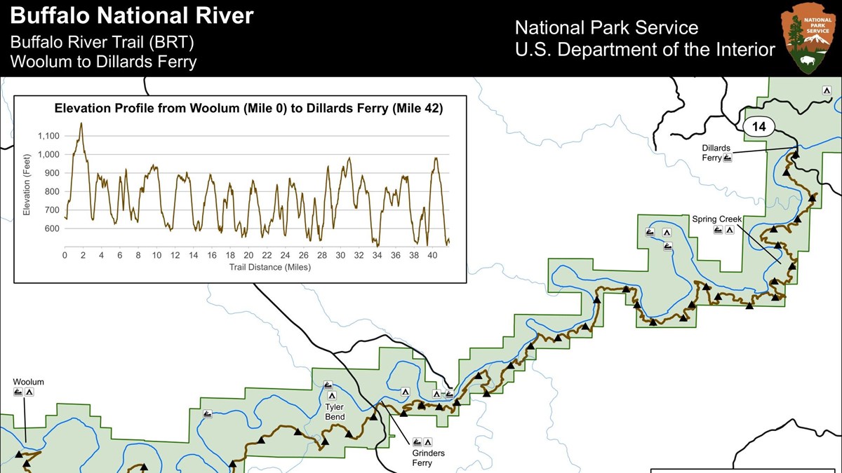 Hike the Buffalo River Trail Woolum to Dillards Ferry (U.S. National