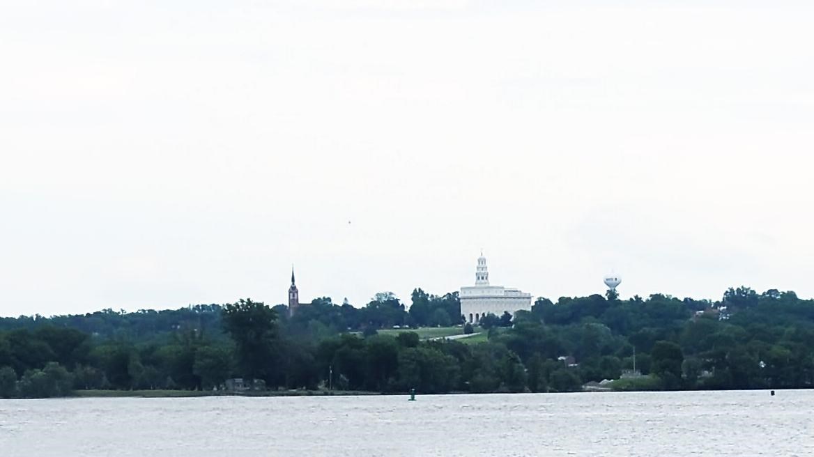  The Nauvoo Temple as seen from Montrose Iowa Photo by Kenneth Mays