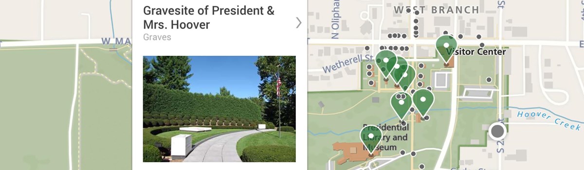 A screen from a mobile app shows shows a map and a highlighted feature.