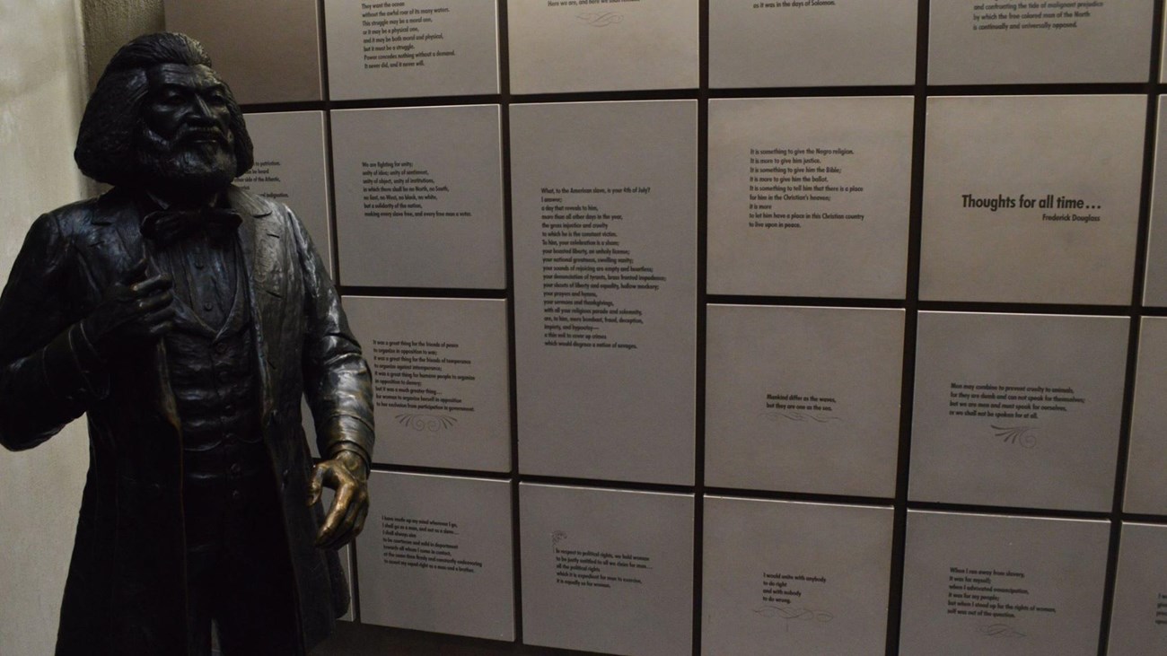 Visitor Center Statue and Exhibit