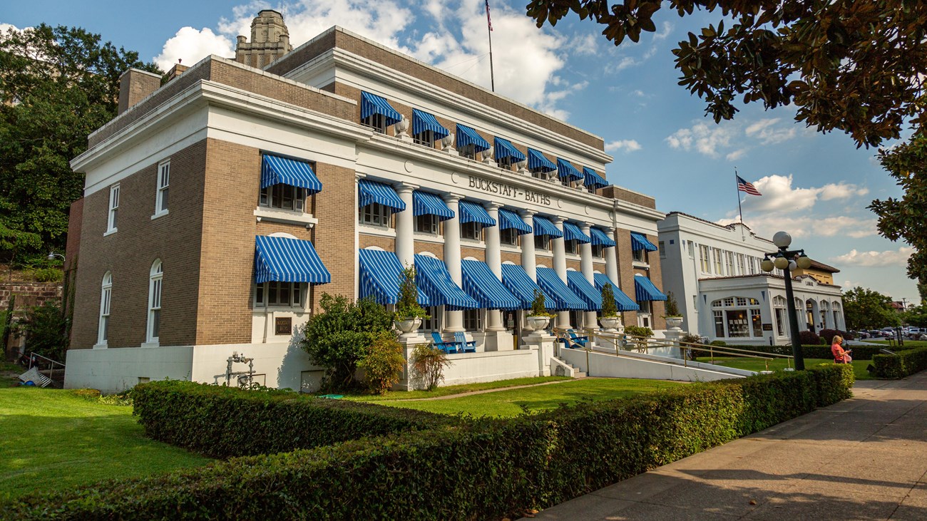 Three story building that reads Buckstaff Baths.