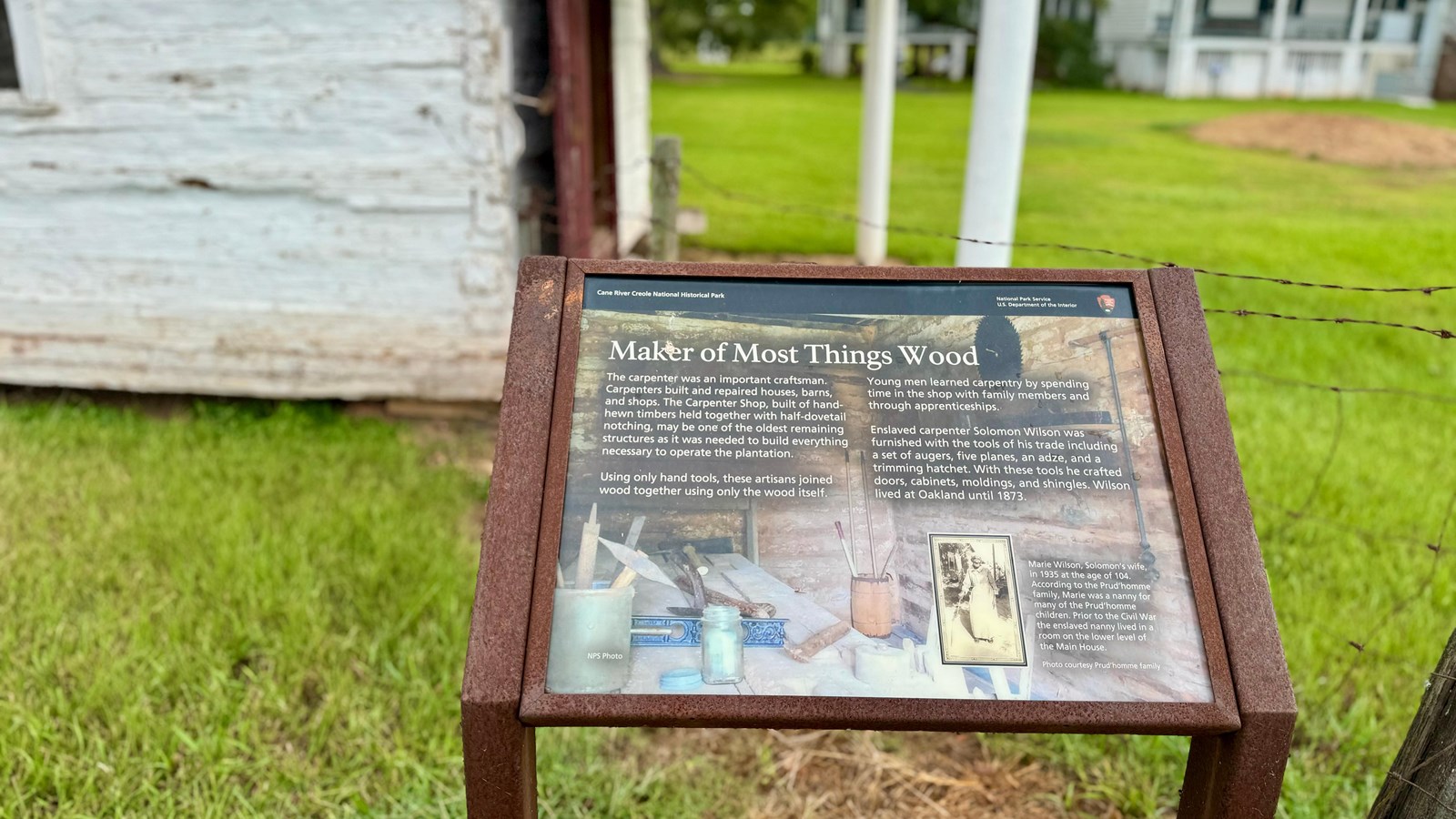 Carpentry on Oakland Plantation