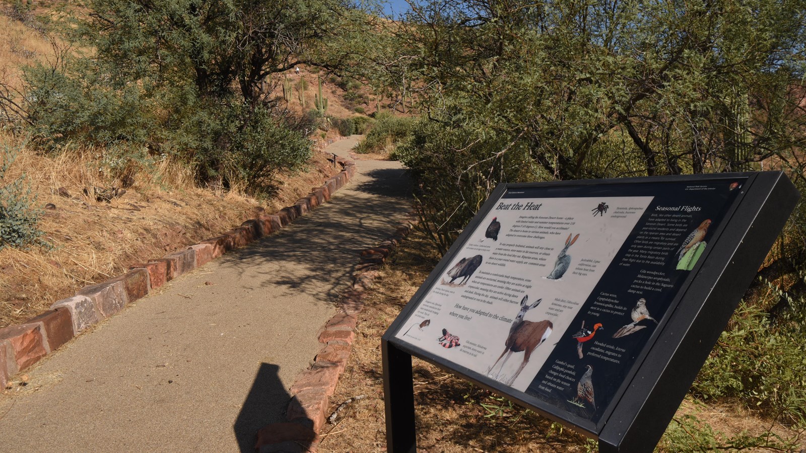 Beat the Heat Wayside on paved path