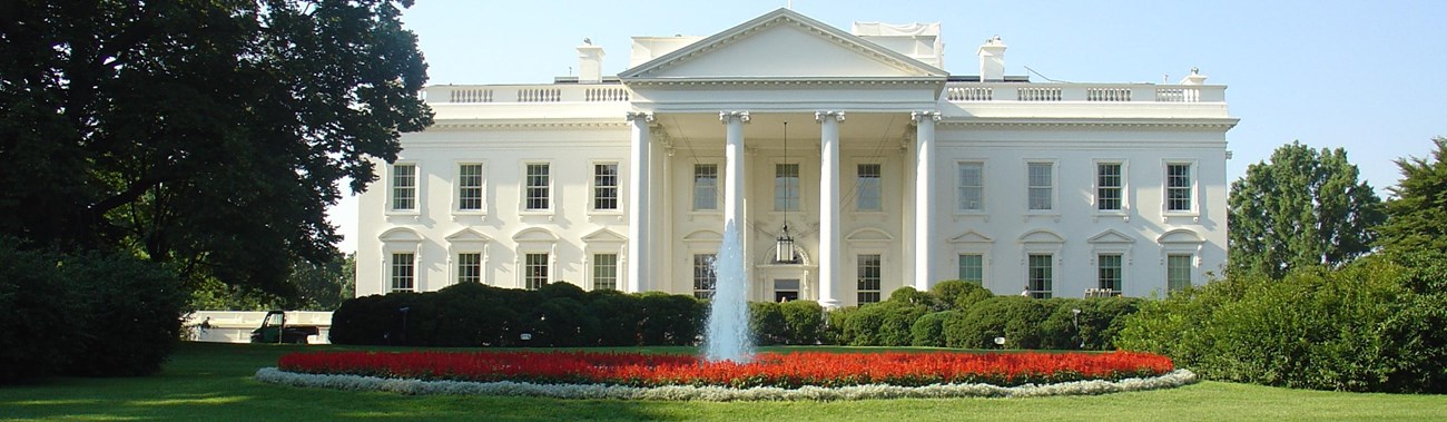 The exterior of the White House