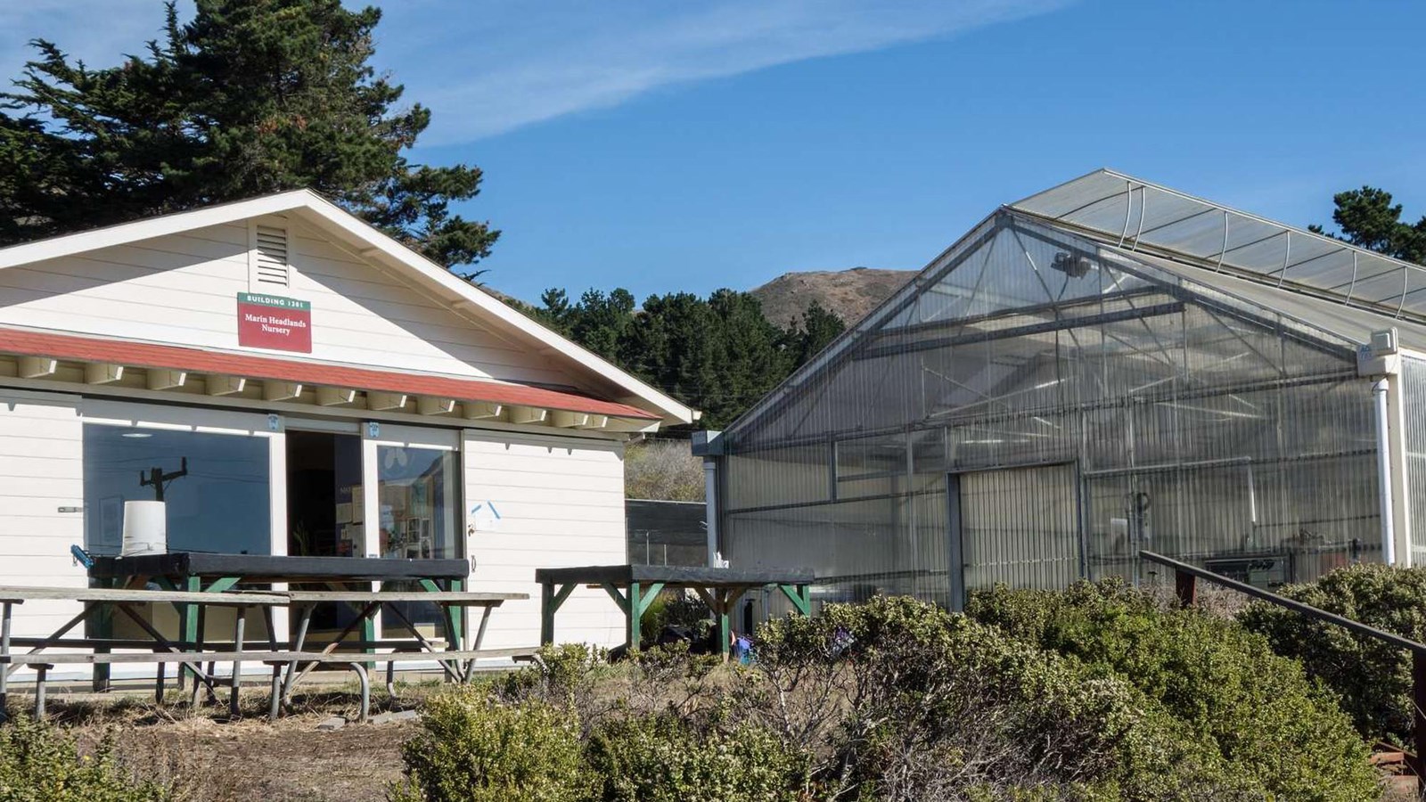 The entrance to the Native Plant Nursery