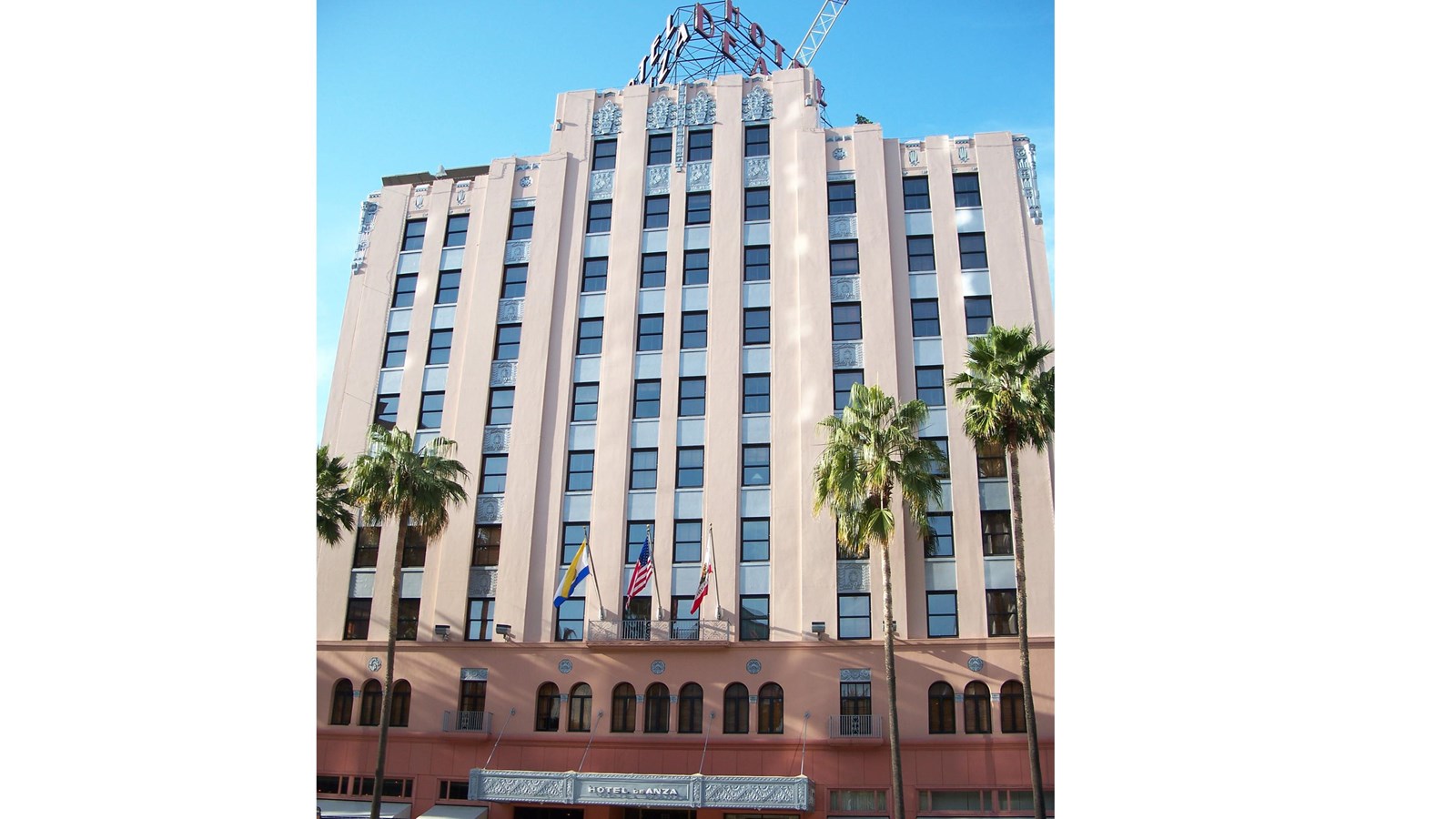 De Anza Hotel, large multi-story hotel