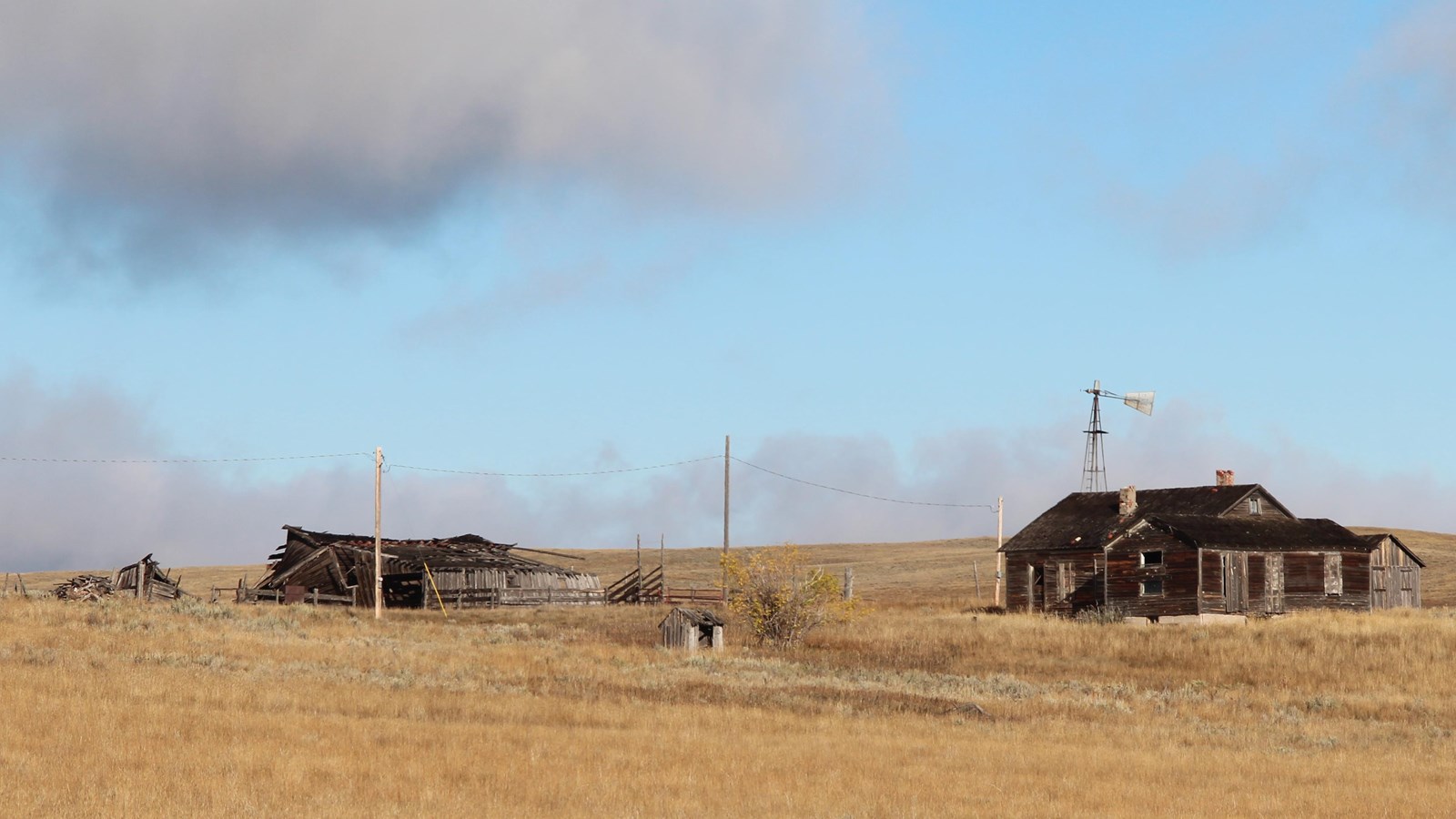 Abandoned farm buildings