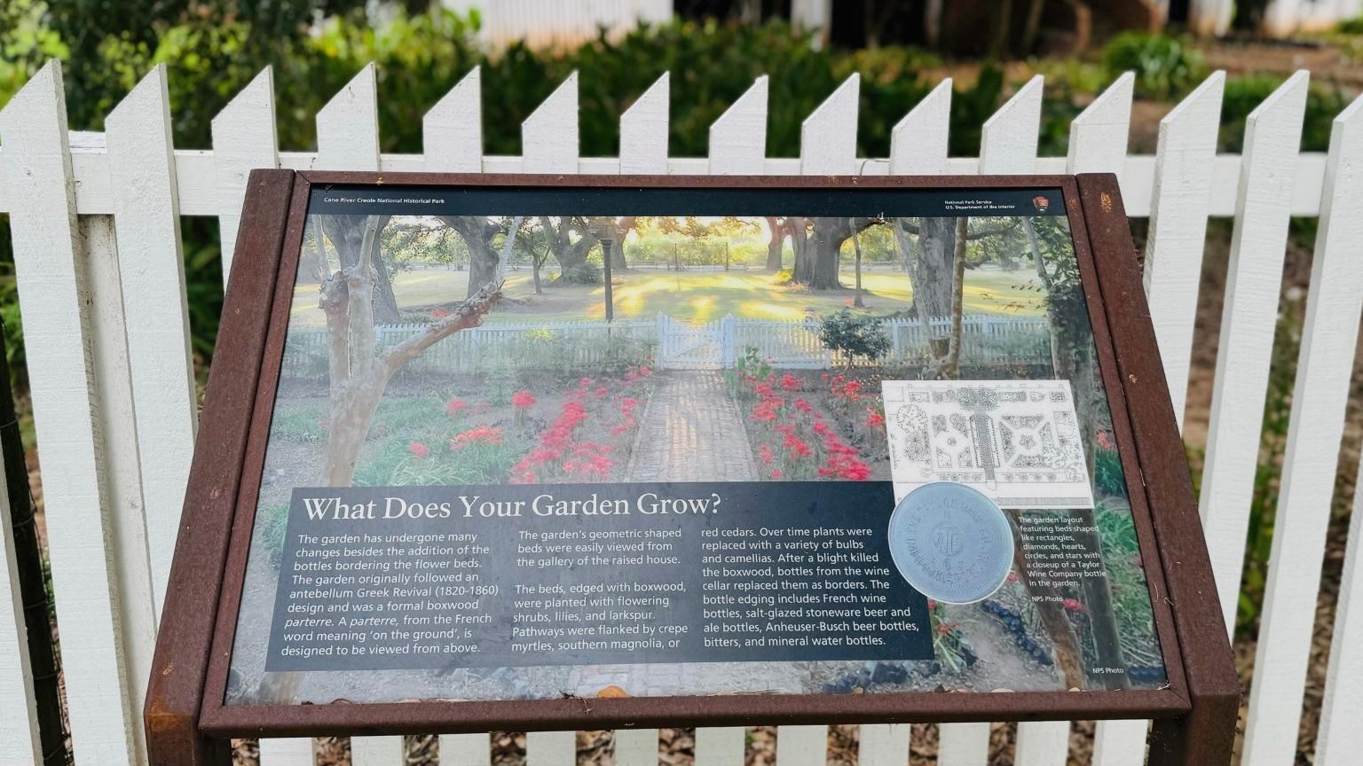 Oakland Plantation Bottle Garden Wayside Exhibit