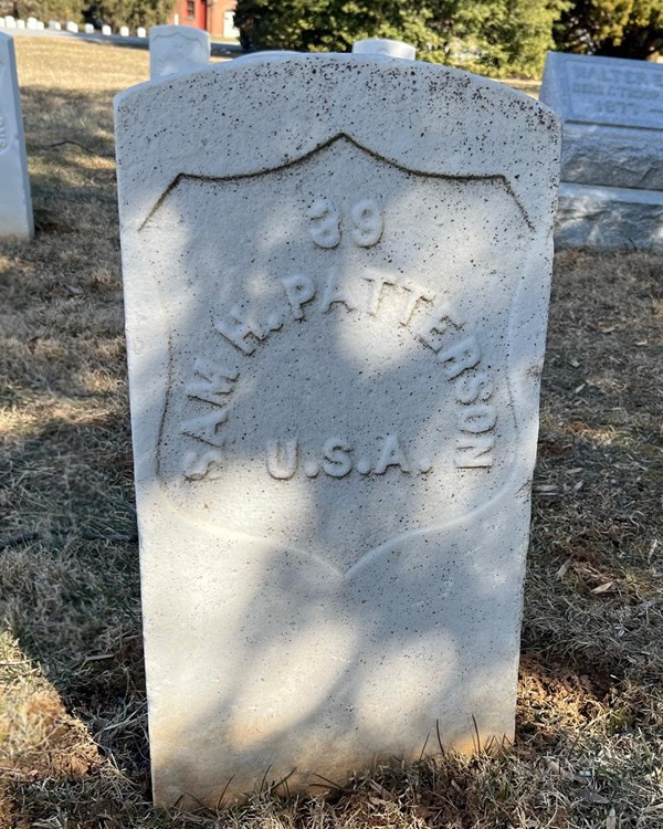 Grave site of Samuel H. Patterson Gettysburg National Cemetery