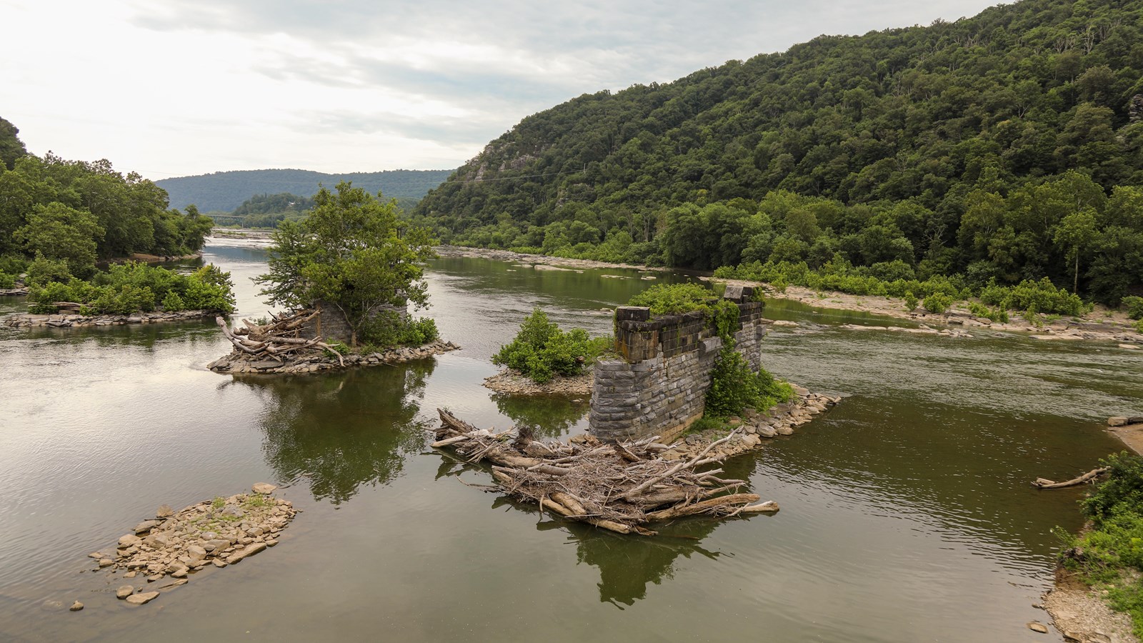 Potomac River Bridge Ruins