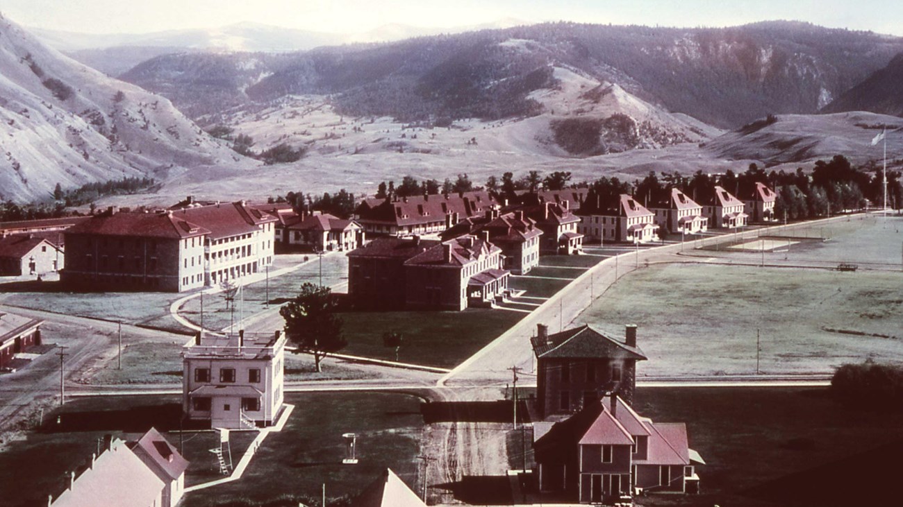 View of Fort Yellowstone circa 1910.