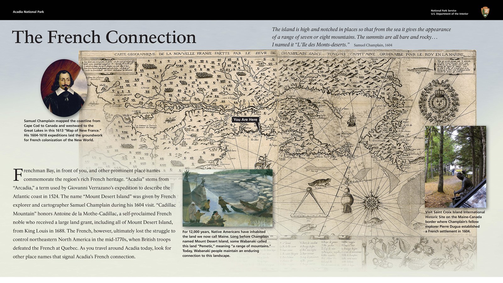 Image of an interpretive wayside entitled, The French Connection