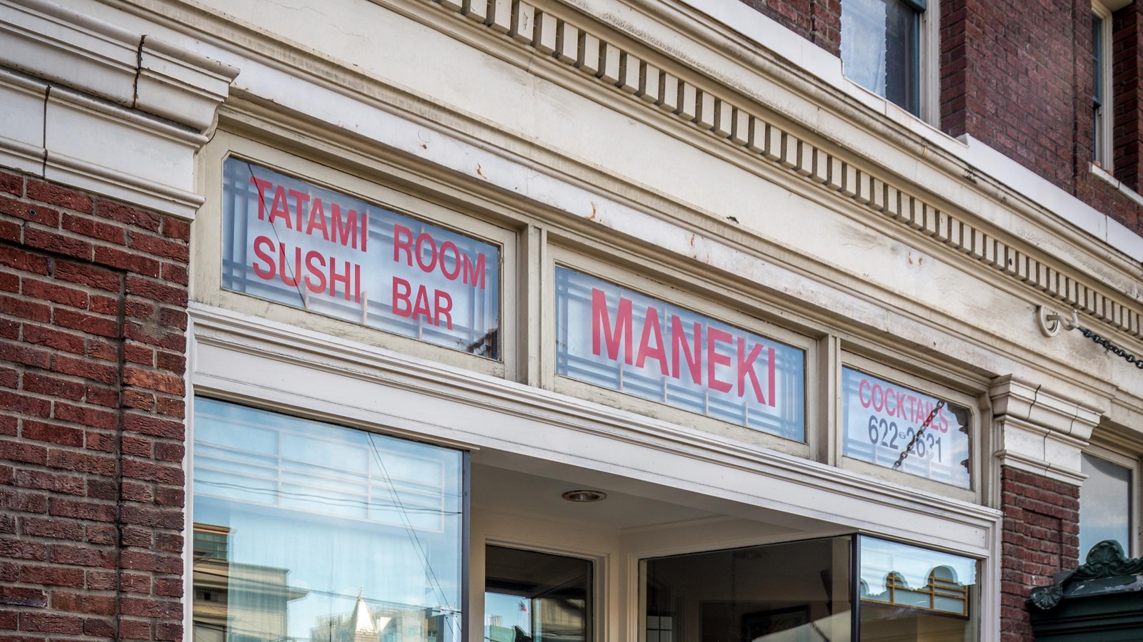 Historic building that houses a sushi bar and restaurant.