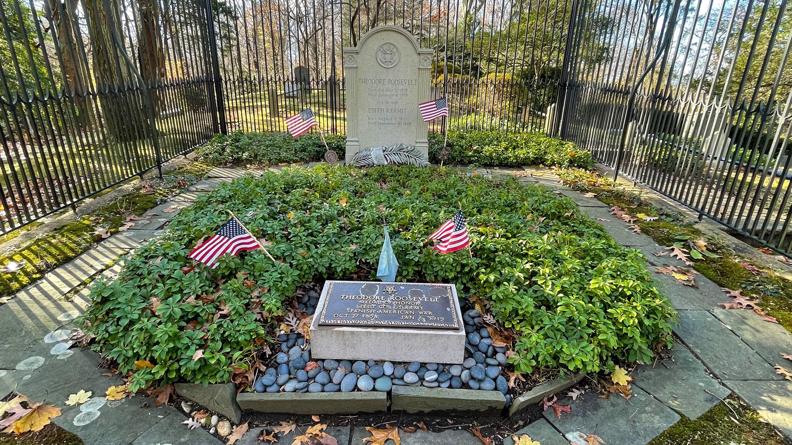 View of Roosevelt Grave Enclosure