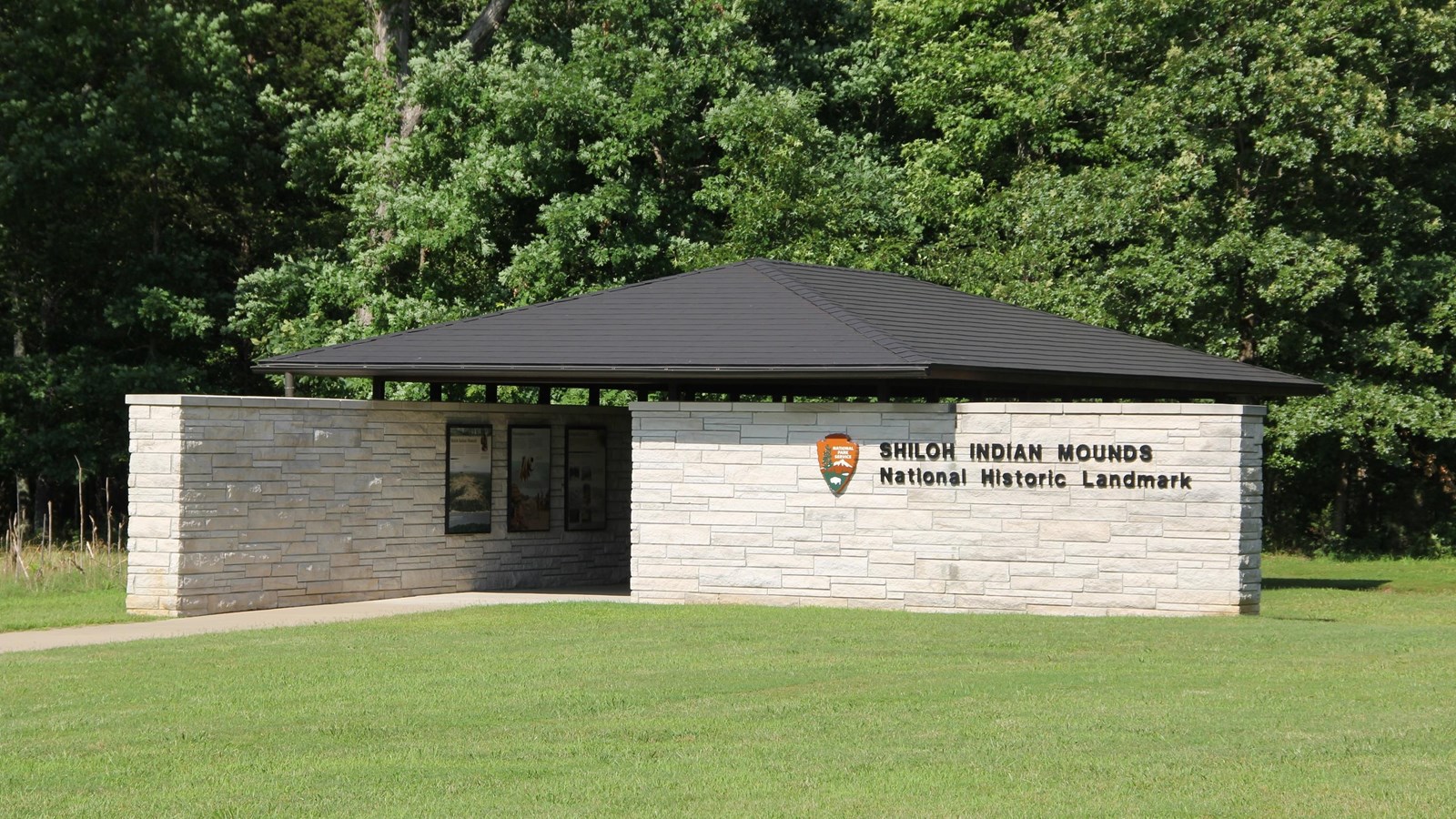 A stone building