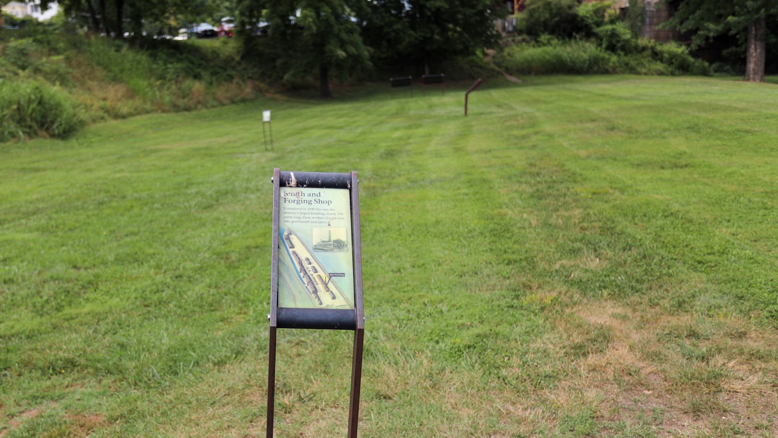 A small exhibit panel