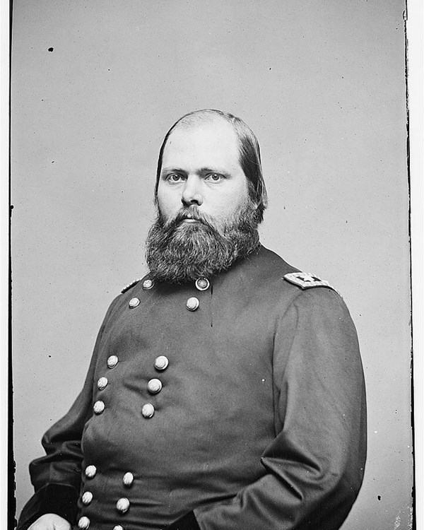 Portrait of US Army General George L. Hartsuff in uniform during the Civil War