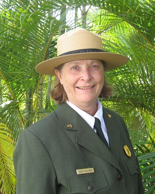 Portrait of Kathy Billings in NPS uniform.