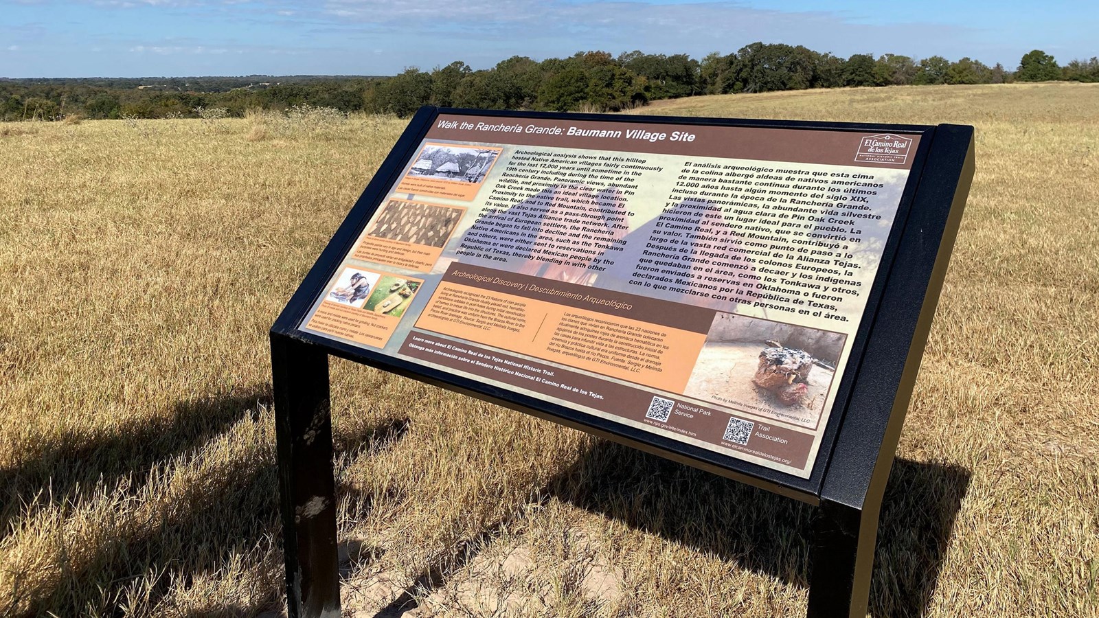 A wayside panel titled 